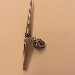Vintage Skull silver Roach Clip